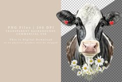 Cow clipart, Love clipart, Valentine&#039;s Day sublimation Product Image 2