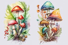 Mushrooms sublimation, Autumn bundle clipart, Sublimation Product Image 3