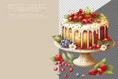 Cake clipart, Birthday clipart, Valentine's Day, Party Png Product Image 2