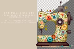 Vintage clipart, Sewing machine clipart, Mothers day clipart Product Image 2
