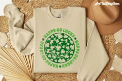 Happy Go Lucky Svg, St. Patrick's Day Svg, Shamrock Svg Product Image 5