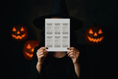 Spooky Halloween Receipt PNG|Funny Printable &amp; Sublimation Product Image 3