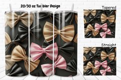 3D About Books Bow Coquette 20/30oz Skinny Tumbler Product Image 1