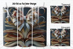 3D About Books Bow Coquette 20/30oz Skinny Tumbler Product Image 1