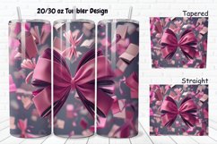 3D About Books Bow Coquette 20/30oz Skinny Tumbler Product Image 1