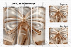 3D About Books Bow Coquette 20/30oz Skinny Tumbler Product Image 1