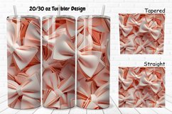 3D About Books Bow Coquette 20/30oz Skinny Tumbler Product Image 1