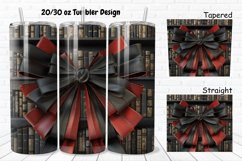 3D About Books Bow Coquette 20/30oz Skinny Tumbler Product Image 1