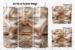 3D About Books Bow Coquette 20/30oz Skinny Tumbler Product Image 1