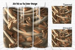3D About Books Bow Coquette 20/30oz Skinny Tumbler Product Image 1