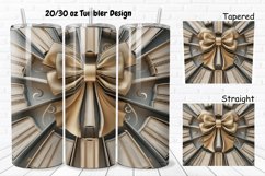 3D About Books Bow Coquette 20/30oz Skinny Tumbler Product Image 1