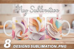3D Abstract Autumn | Mug sublimation design Product Image 1