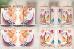 3D Abstract Autumn Glass Can Wraps Product Image 3