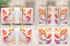 3D Abstract Autumn Glass Can Wraps Product Image 5