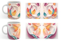 3D Abstract Autumn | Mug sublimation design Product Image 2