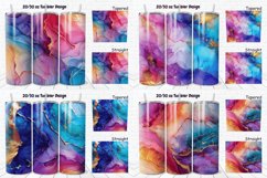 3D Abstract Boho Alcohol Ink Tumbler Bundle Product Image 7