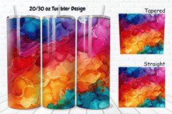 3D Abstract Boho Alcohol Ink 20/30oz Skinny Tumbler Product Image 1