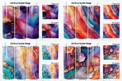3D Abstract Boho Alcohol Ink Tumbler Bundle Product Image 2