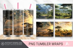 3D African Safari Tumbler wrap Product Image 1