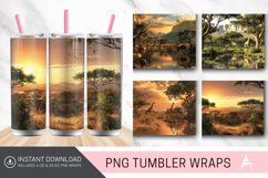 3D African Safari Tumbler wrap Product Image 1