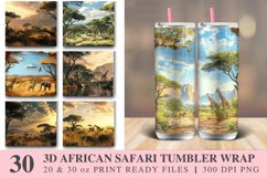 3D African Safari Tumbler wrap Bundle Product Image 1