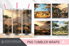 3D African Safari Tumbler wrap Product Image 1
