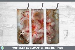 Gorgeous3D Agate Flowers Tumbler design.