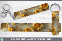 Gorgeous3D Agate Flowers Key Fob design.