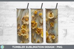 Gorgeous3D Agate Flowers Tumbler design.