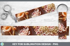 Gorgeous3D Agate Flowers Key Fob design.