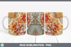 Gorgeous3D Agate Flowers Mug Wrap design.