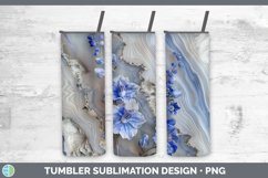Gorgeous3D Agate Flowers Tumbler design.