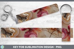 Gorgeous3D Agate Flowers Key Fob design.
