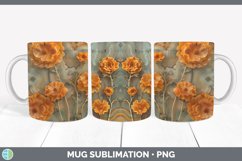 Gorgeous3D Agate Flowers Mug Wrap design.