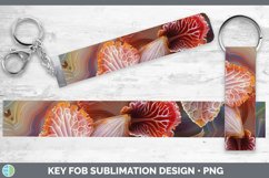 Gorgeous3D Agate Flowers Key Fob design.