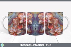 Gorgeous3D Agate Flowers Mug Wrap design.
