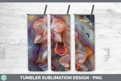 Gorgeous3D Agate Flowers Tumbler design.