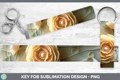 Gorgeous3D Agate Flowers Key Fob design.