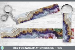 Gorgeous3D Agate Flowers Key Fob design.