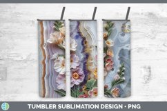 Gorgeous3D Agate Flowers Tumbler design.
