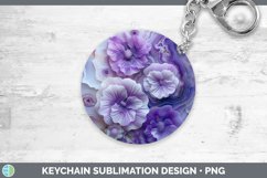 Gorgeous3D Agate Flowers Keychain design.