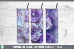 Gorgeous3D Agate Flowers Tumbler design.