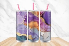 3D Alcohol Ink Modern Marble Tumbler wrap Bundle Product Image 4