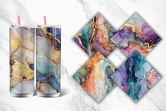 3D Alcohol Ink Modern Marble Tumbler wrap Bundle Product Image 3