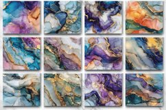 3D Alcohol Ink Modern Marble Tumbler wrap Bundle Product Image 2
