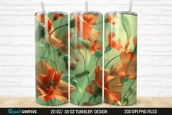 3D Amapola Flowers 20/30oz Skinny Tumbler Product Image 1