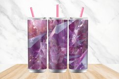 3D Amethyst Crystal Tumbler wrap Bundle Product Image 4