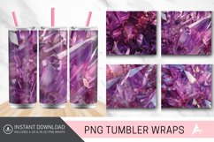3D Amethyst Crystal Tumbler wrap Product Image 1