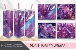 3D Amethyst Crystal Tumbler wrap Product Image 1