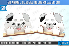 3D Animal Glasses Holders Laser Cut Bundle, Eyeglass Stands Product Image 4
